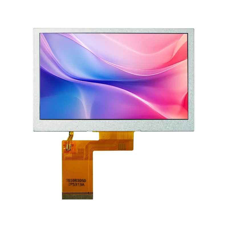 4.3 'به طور معمول ماژول صفحه نمایش LCD TFT مربع سفید
